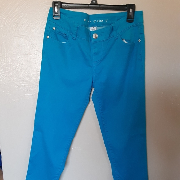Celebrity Pink Twill Skinny Pants - Picture 1 of 7